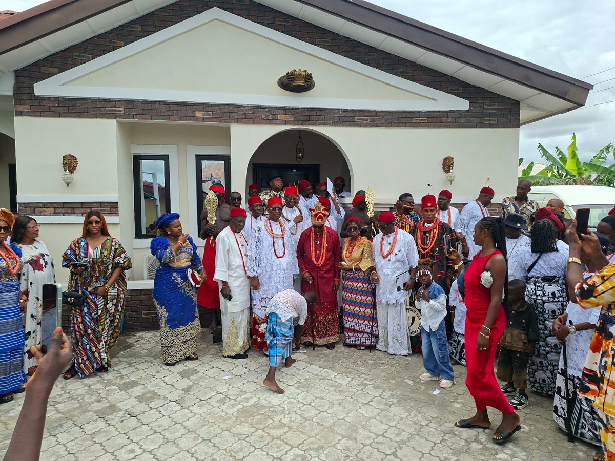 Gathering at the installation ceremony