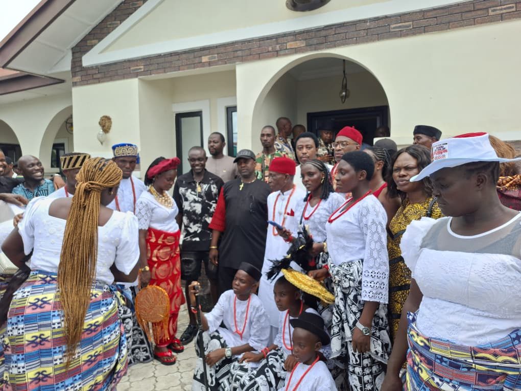 Family and community members at the ceremony